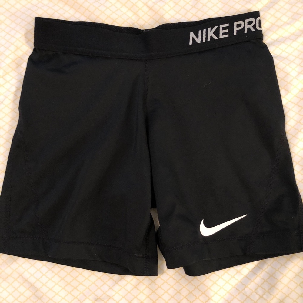 Nike Pro spandex shorts size juniors XL black